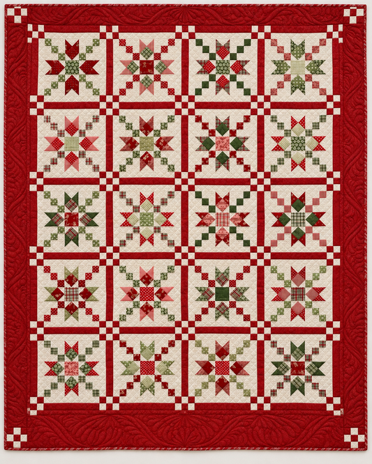 Christmas Star Lattice TD101026158 Quilt Blanket