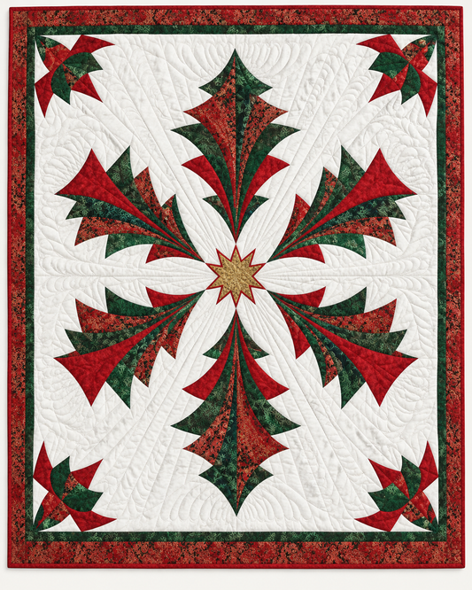 Christmas Tree Pinwheel TD101026159 Quilt Blanket
