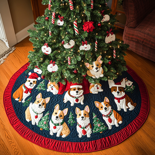 Corgi TAI311024249 Quilted Tree Skirt