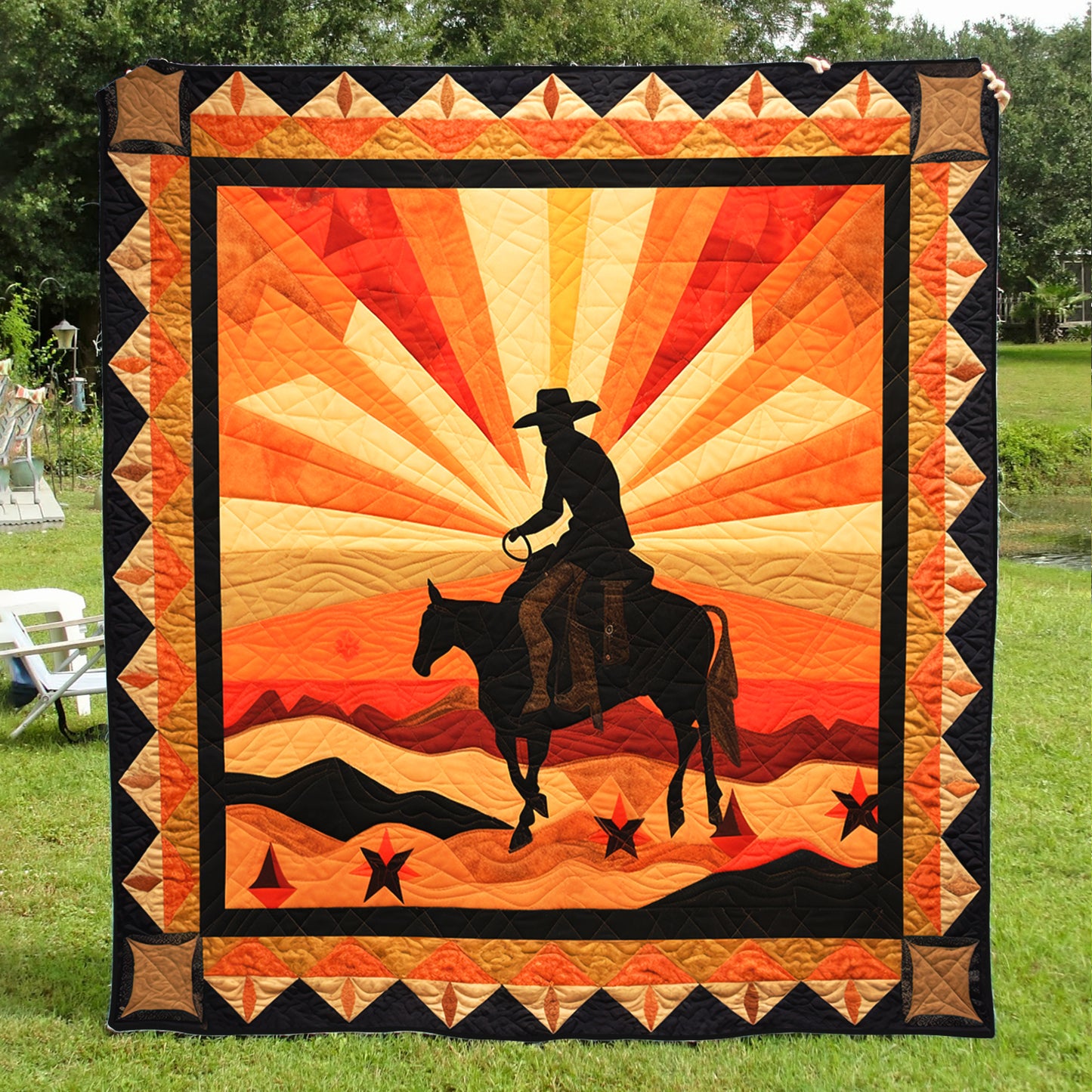 Cowboy HM12102303 Quilt Blanket