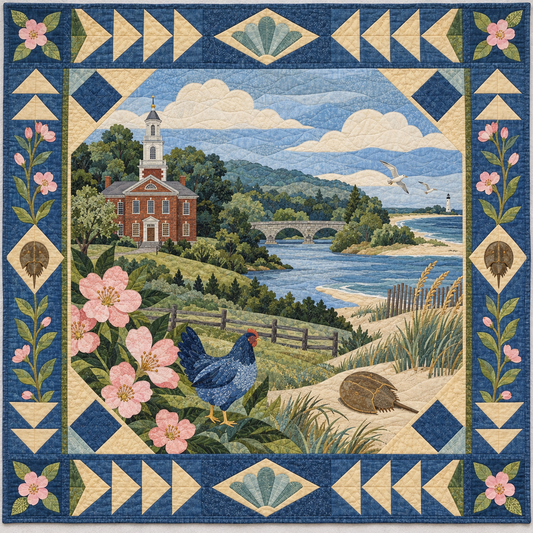 Delaware Landscape Tapestry TD181026471 Quilt Blanket