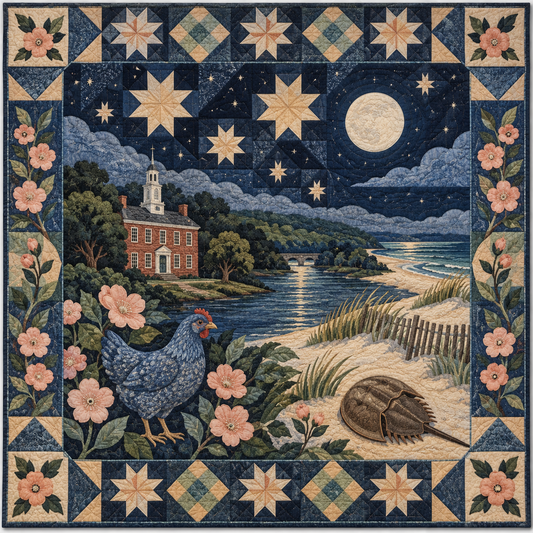Delaware Night Garden TD181026475 Quilt Blanket