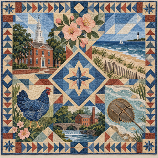 Delaware Mosaic Horizons TD181026479 Quilt Blanket