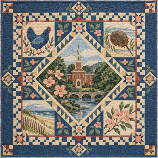 Delaware Celebration In Cloth TD181026480 Quilt Blanket