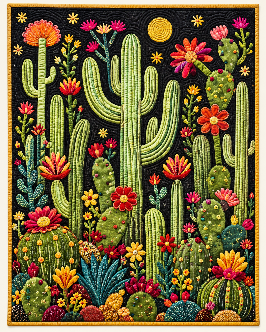 Desert Flower Garden TD101026209 Quilt Blanket