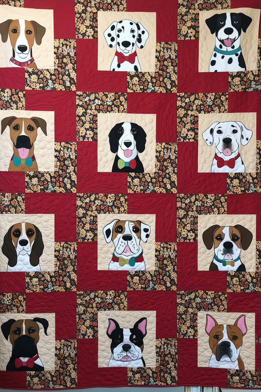 Dogs NTA151024024 Quilt Blanket