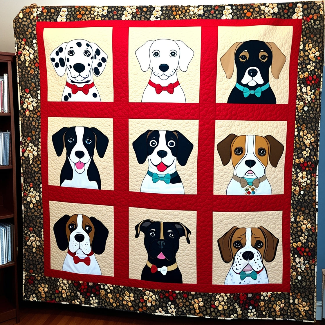 Dogs NTA151024162 Quilt Blanket