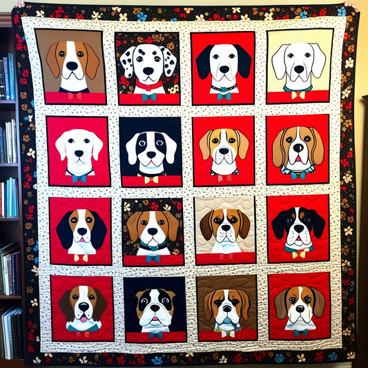 Dogs NTA151024164 Quilt Blanket