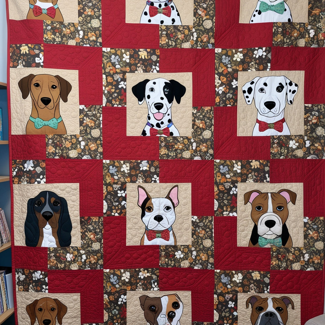 Dogs NTA151024168 Quilt Blanket