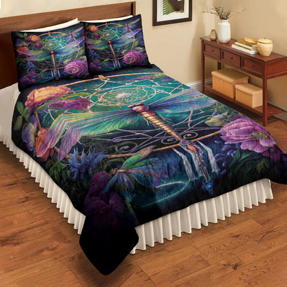 Dragonfly Dreamcatcher HM09102302QB Quilt Bedding Set