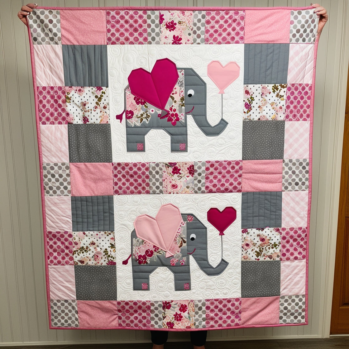 Elephant NTA151024009 Quilt Blanket