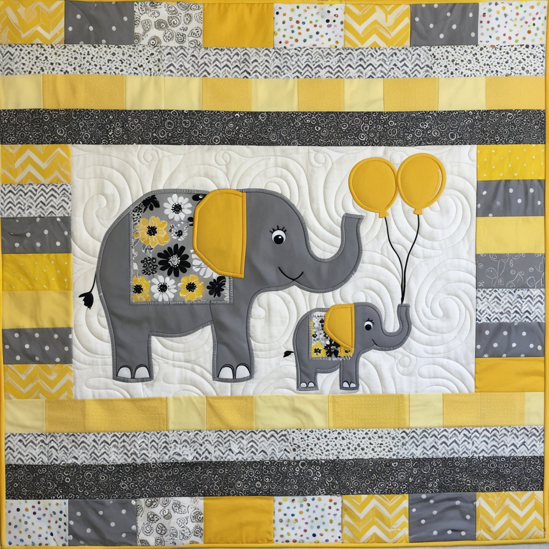 Elephant NTA151024017 Quilt Blanket