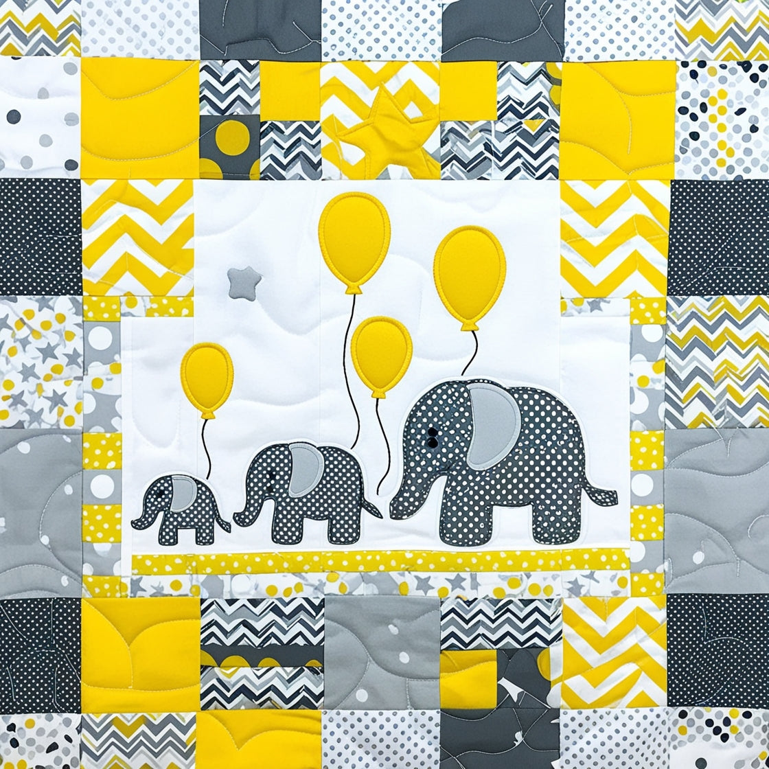 Elephant NTA151024023 Quilt Blanket