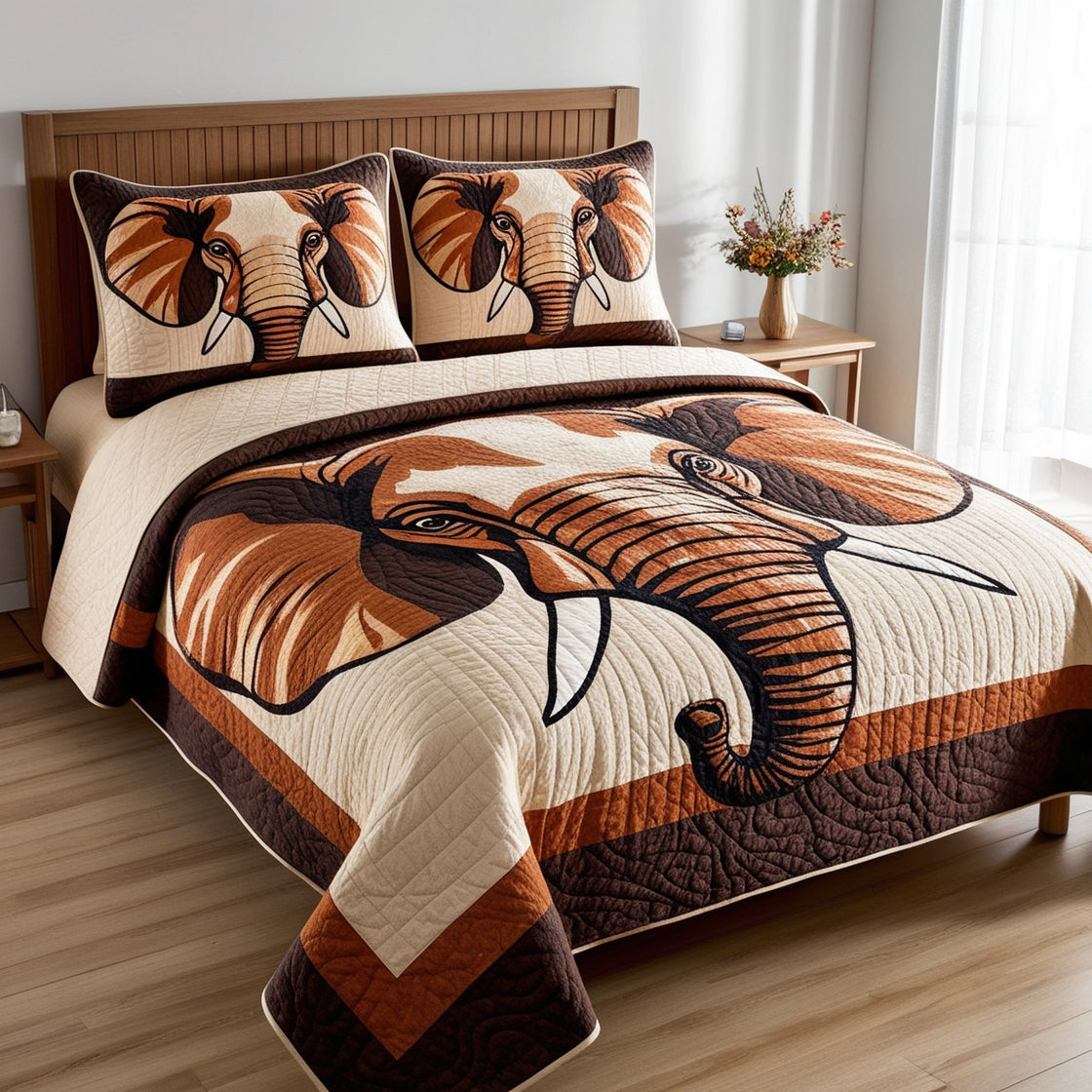 Elephant NTA181024602 Quilt Bedding Set