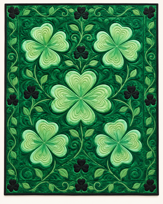 Emerald Clover TD101026217 Quilt Blanket