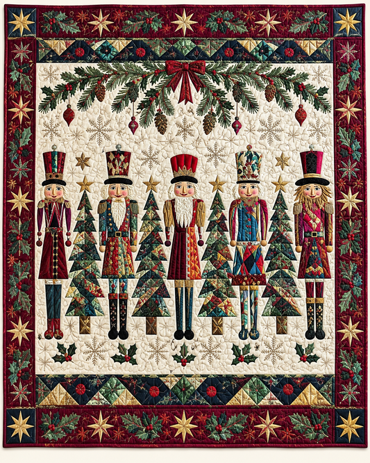 Festive Nutcracker Parade TD101026225 Quilt Blanket