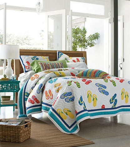 Flip Flop CLA3009266B Quilt Bedding Set