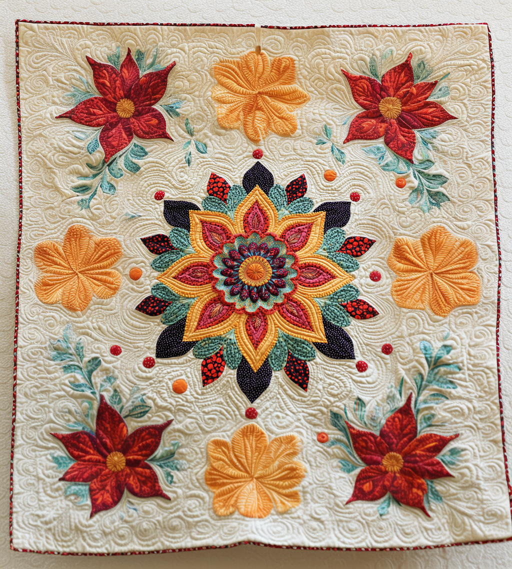 Flower DAI311024379 Quilt Blanket