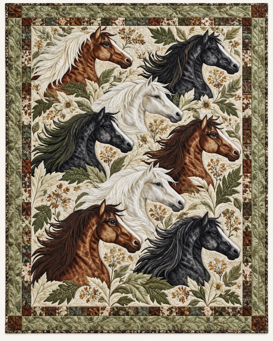 Flowing Mane Horse Gallery TD101026235 Quilt Blanket
