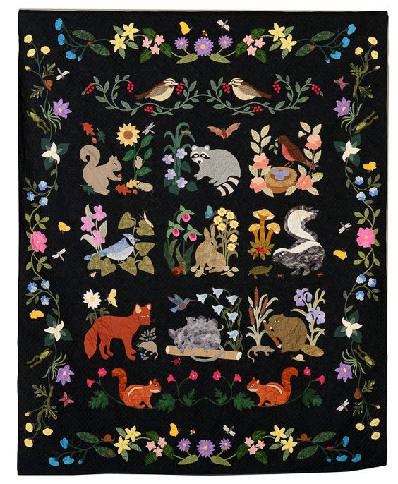 Forest Animals CLA0710416Q Art Quilt