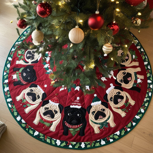 French Bulldog NTA311024274 Quilted Tree Skirt