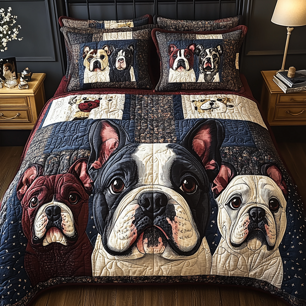 French Bulldog TAI041124344 Quilt Bedding Set