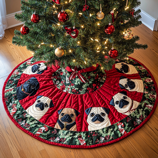 French Bulldog TAI311024261 Quilted Tree Skirt