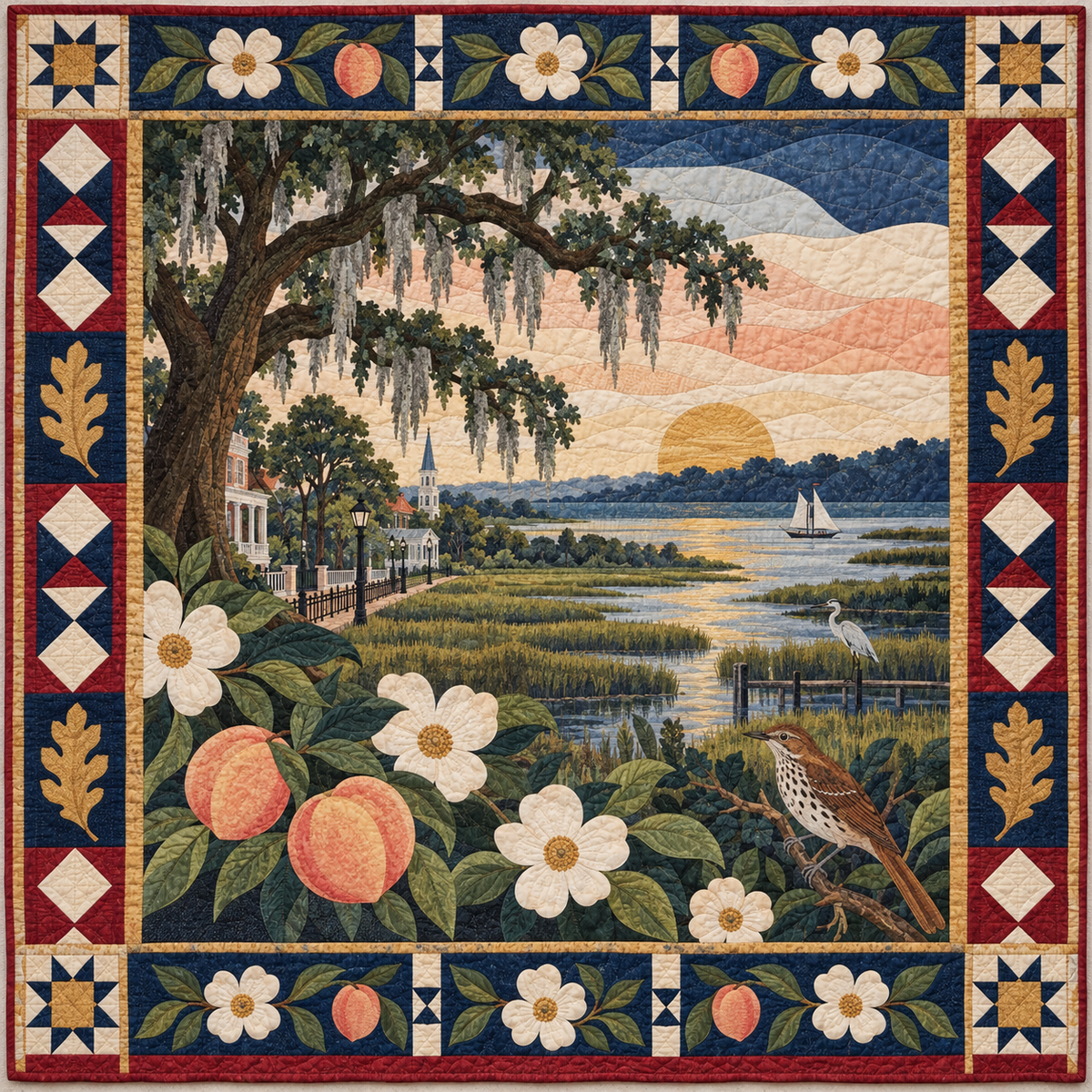 Georgia Landscape Tapestry TD181026491 Quilt Blanket