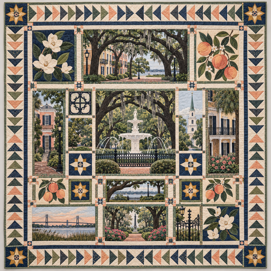 Georgia Savannah Squares TD1410261030 Quilt Blanket