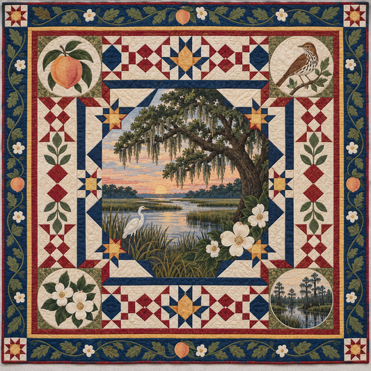 Georgia Celebration In Cloth TD181026500 Quilt Blanket