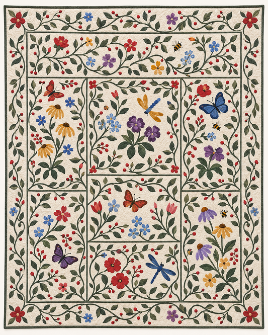 Garden Trellis Applique TD101026248 Quilt Blanket