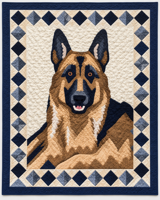 German Shepherd Portrait TD101026252 Quilt Blanket