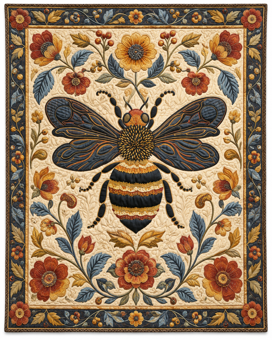Golden Bee Botanical TD101026254 Quilt Blanket