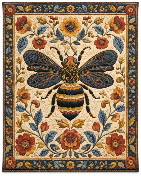 Golden Bee Botanical TD101026254 Quilt Blanket