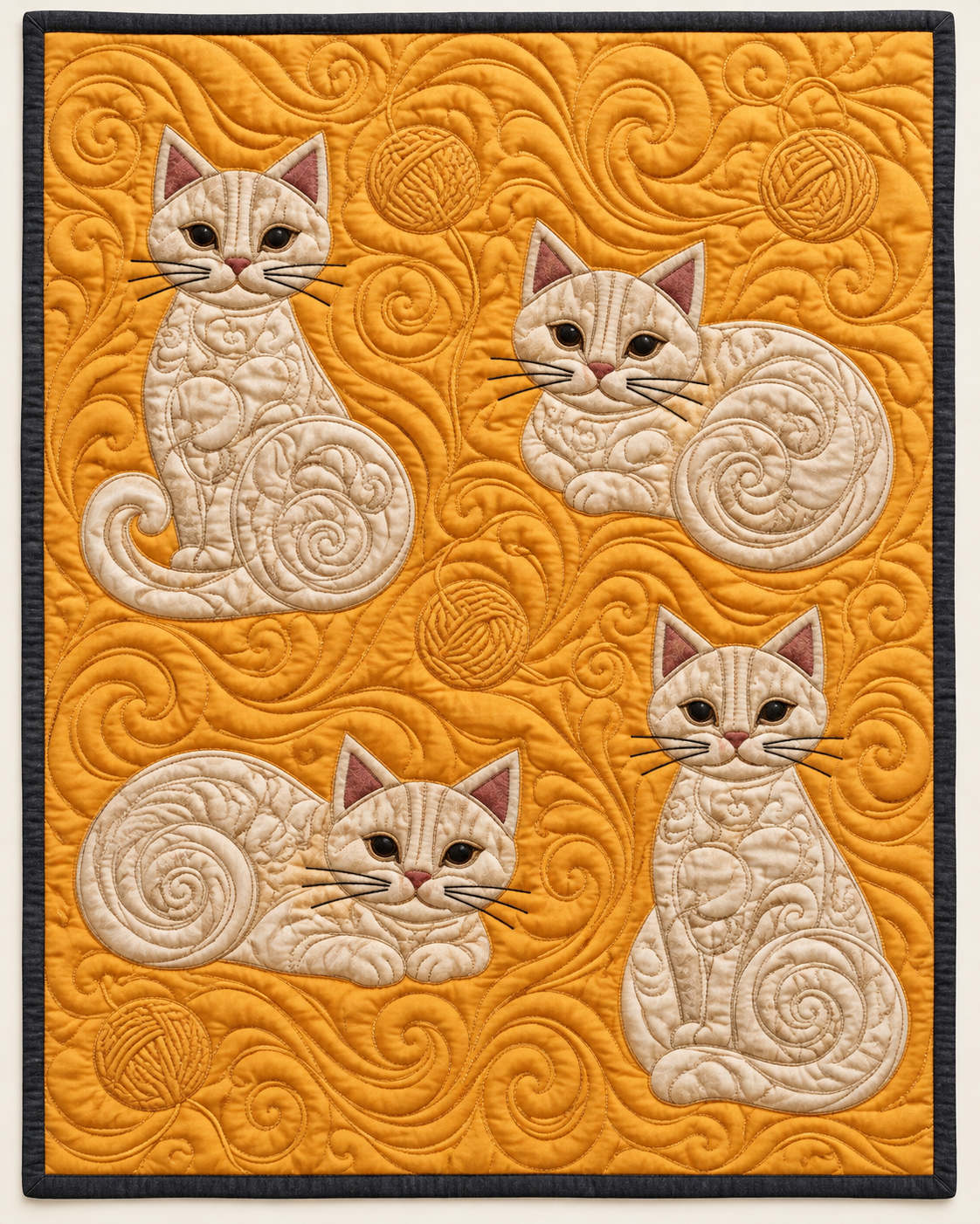 Golden Kitten Companions TD101026265 Quilt Blanket