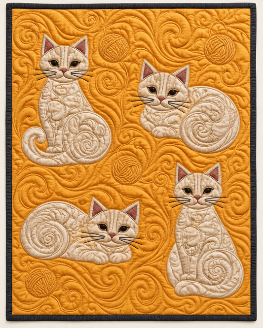 Golden Kitten Companions TD101026265 Quilt Blanket
