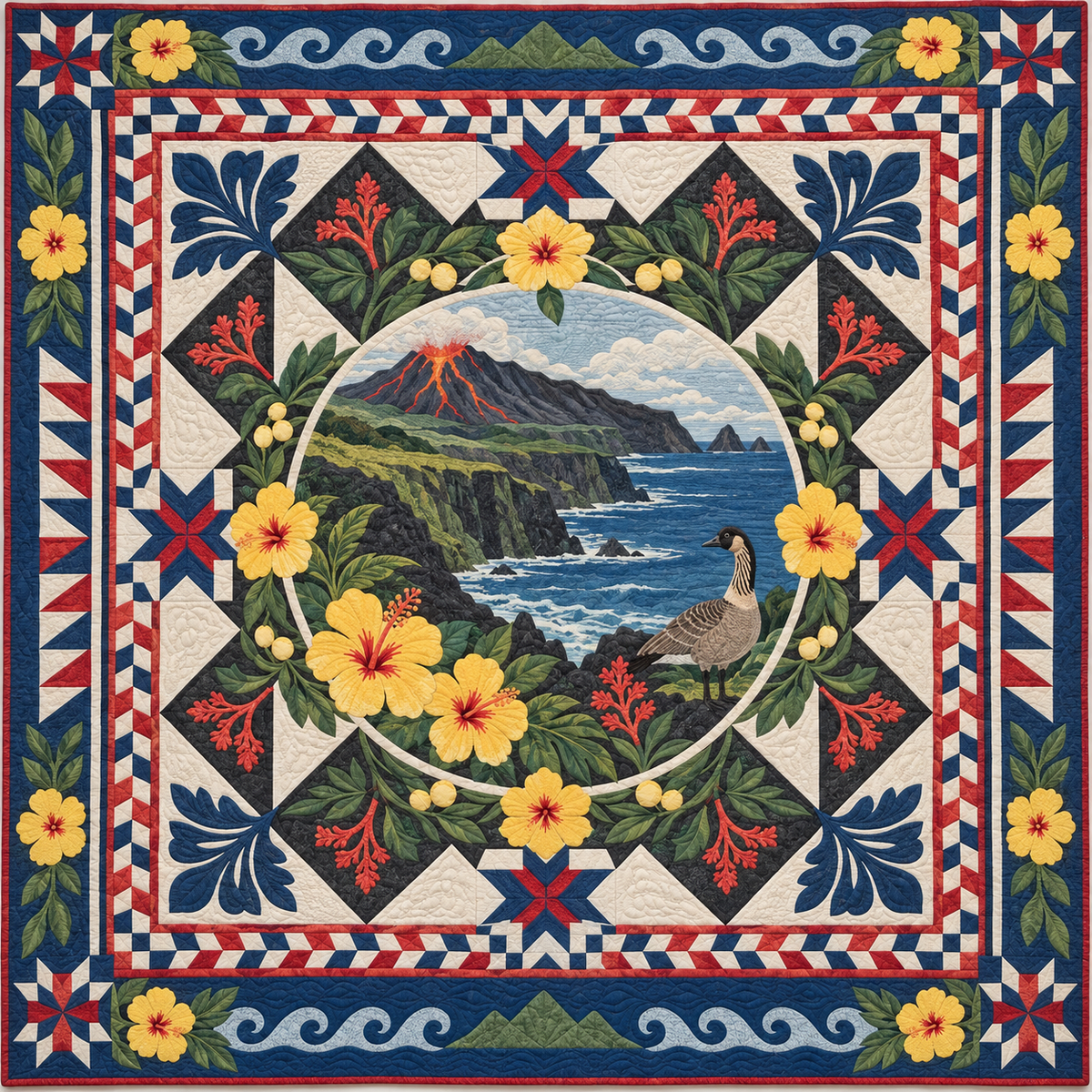 Hawaii Celebration In Cloth TD181026510 Quilt Blanket