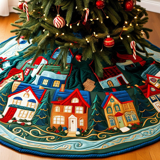 Houses NTA061124293 Quilted Tree Skirt