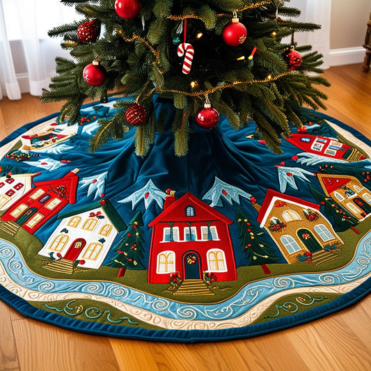 Houses NTA061124294 Quilted Tree Skirt