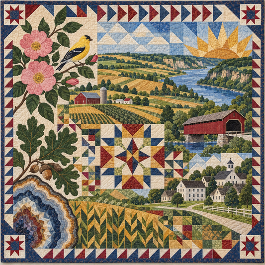 Iowa Mosaic Horizons TD181026519 Quilt Blanket