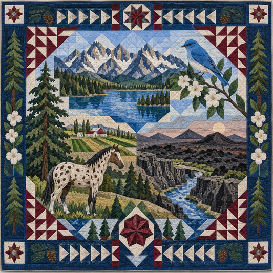 Idaho Mosaic Horizons TD181026529 Quilt Blanket