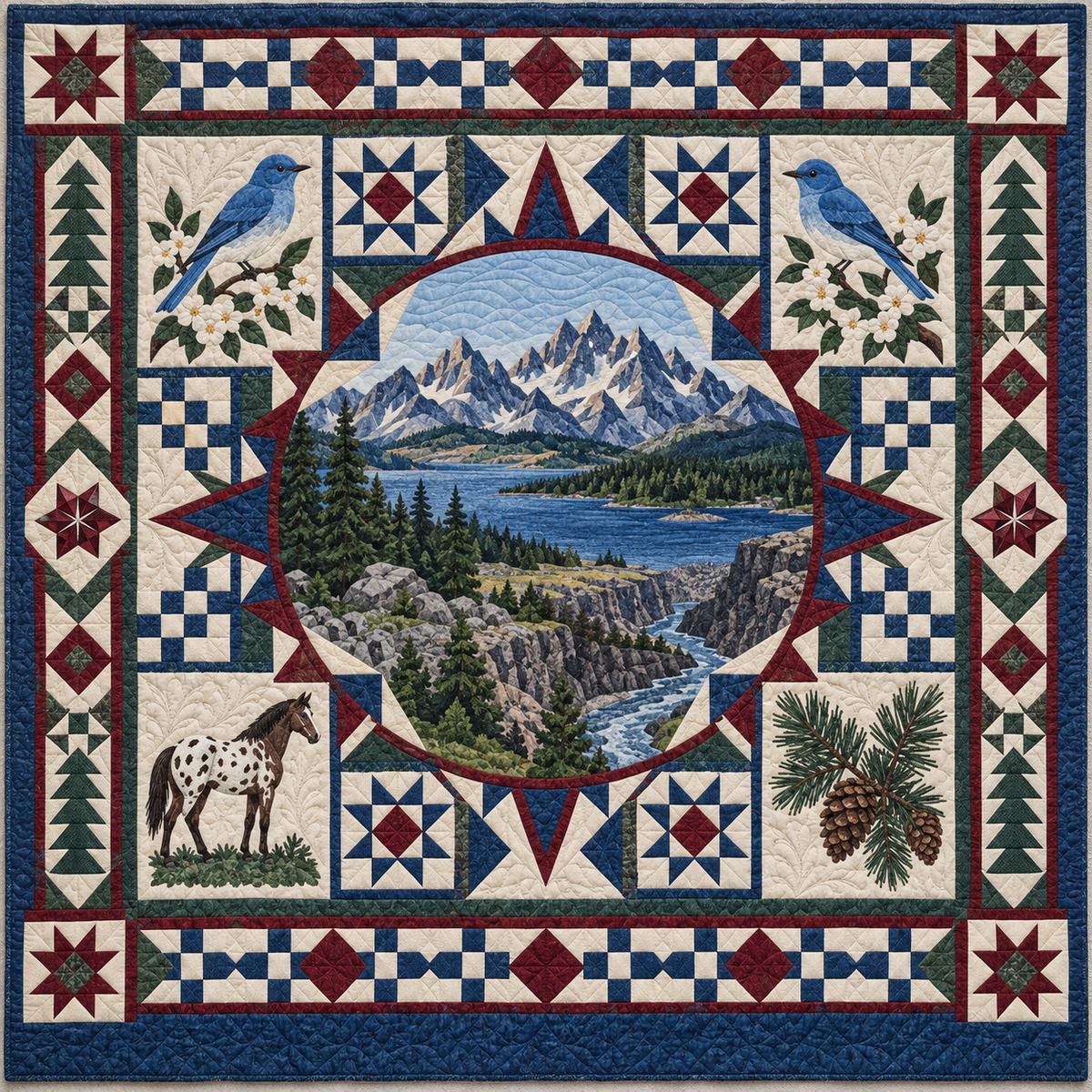 Idaho Celebration In Cloth TD181026530 Quilt Blanket
