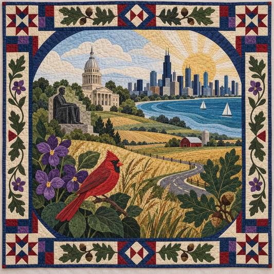 Illinois Landscape Tapestry TD181026531 Quilt Blanket
