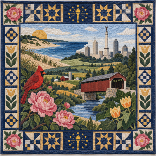 Indiana Landscape Tapestry TD181026541 Quilt Blanket