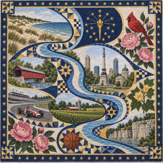 Indiana River Of Stories TD181026544 Quilt Blanket