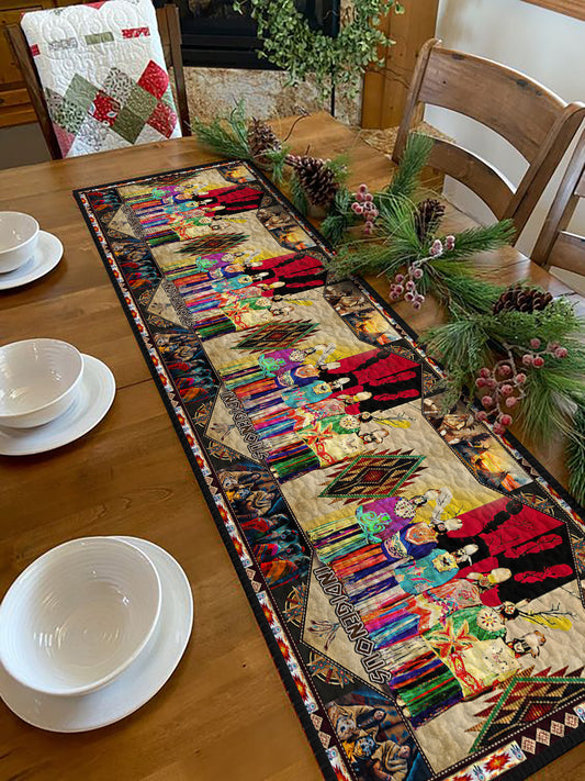 Indigenous Native American ND041104TR Quilted Table Runner