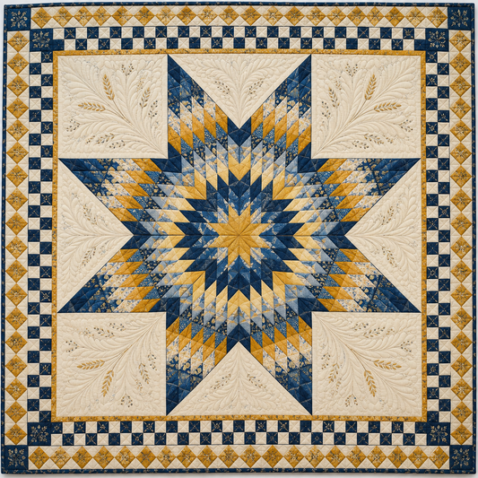Indigo Harvest Native American Star TD101026029 Quilt Blanket