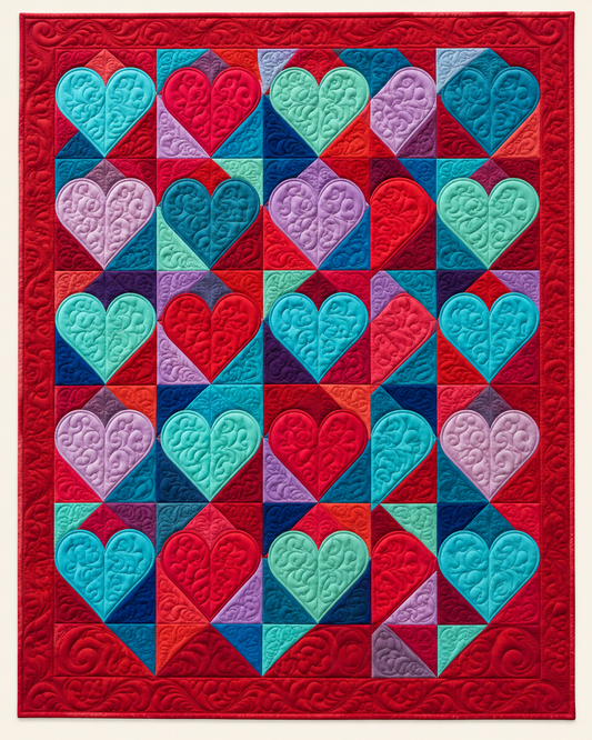 Jewel Heart Trail TD101026312 Quilt Blanket