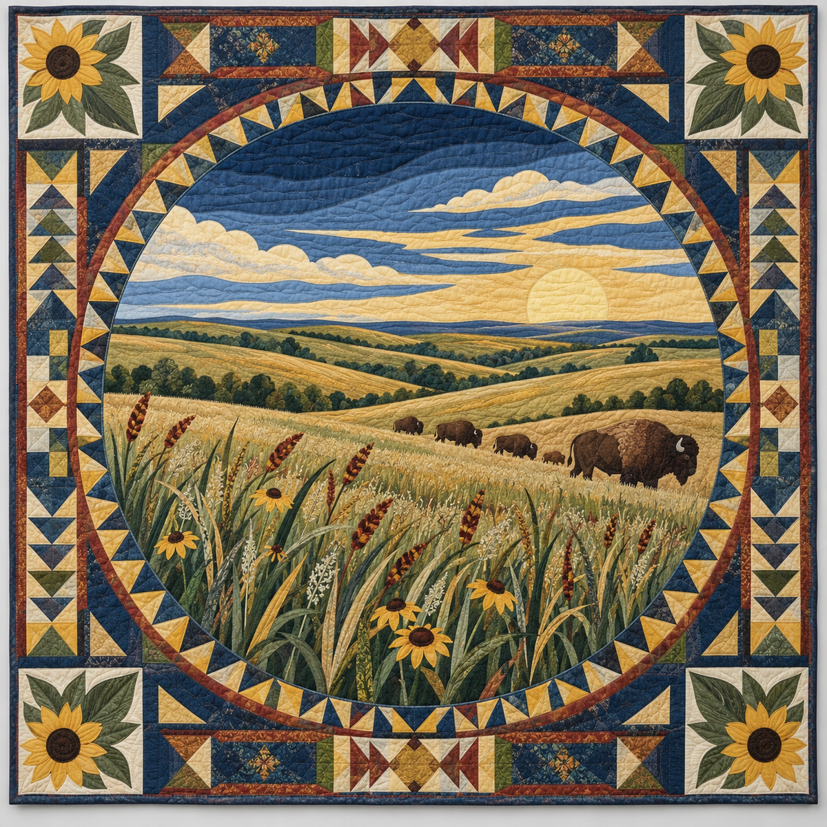 Kansas Flint Hills Wind TD1410261046 Quilt Blanket