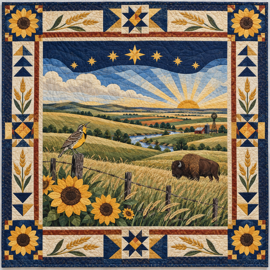 Kansas Landscape Tapestry TD181026551 Quilt Blanket